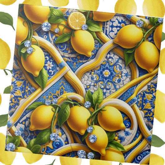 Exotic Tile Accents | Moroccan Mediterranean Lemon Fliese