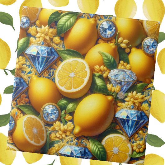 Exotic Tile Accents | Morrocan Mediterranean Lemon Fliese
