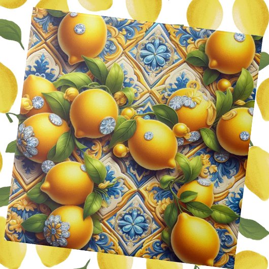 Exotic Tile Accents | Morrocan Mediterranean Lemon Fliese