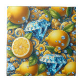 Exotic Tile Accents | Morrocan Mediterranean Lemon Fliese (Vorderseite)