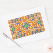 Exotic Tile Rechteckiger Aufkleber (Umschlag)