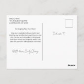 Exotic Toon Girl feiert chinesisches Neujahr Postkarte (Rückseite)