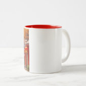 Exotic Toon Girl feiert chinesisches Neujahr Zweifarbige Tasse (VorderseiteRechts)