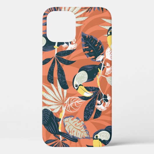 Exotic Toucan Jungle Scene Case-Mate iPhone Hülle (Rückseite)