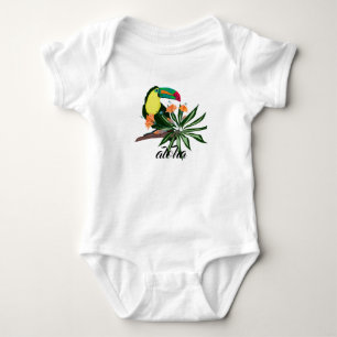 Exotic toucan tropischen Vogel bunt Hawaii Natur Baby Strampler