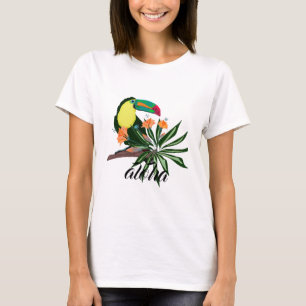 Exotic toucan tropischen Vogel bunt Hawaii Natur T-Shirt