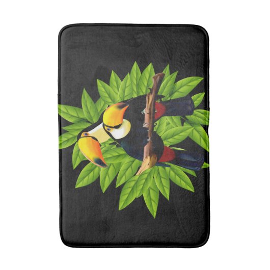 Exotic Toucans Badematte (Vorderseite Vertikal)