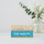 Exotic Travel Agency Business Card Visitenkarte (Stehend Vorderseite)