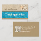 Exotic Travel Agency Business Card Visitenkarte (Vorne/Hinten)