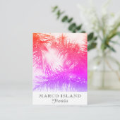 *~* Exotic Travel AP25 Personalize - Palm Leaf Postkarte (Stehend Vorderseite)