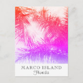 *~* Exotic Travel AP25 Personalize - Palm Leaf Postkarte (Vorderseite)