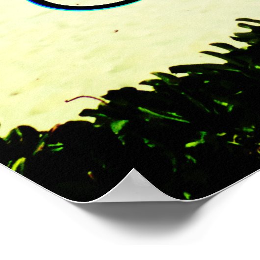 Exotic Travel Custom Text Poster (Ecke)