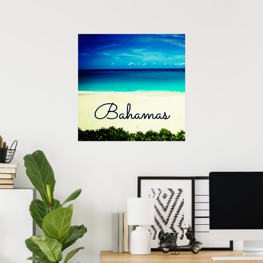 Exotic Travel Custom Text Poster (Heimbüro)