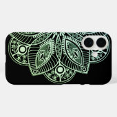 Exotic Tribal Green Gradient Mandala Case-Mate iPhone Hülle (Rückseite (Horizontal))