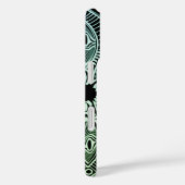 Exotic Tribal Green Gradient Mandala Case-Mate iPhone Hülle (Rückseite / Rechts)