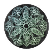 Exotic Tribal Green Gradient Mandala Schneidebrett (Vorderseite)
