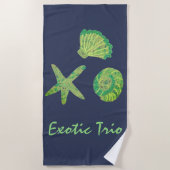 Exotic Trio Beach Handtuch (Vorderseite)