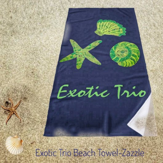 Exotic Trio Beach Handtuch