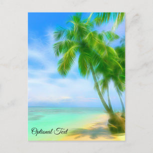 *~* Exotic Tropical Beach Sand Fakultativtext AP13 Postkarte