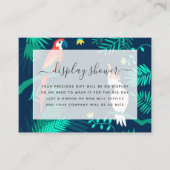 Exotic Tropical Brautparty Display Dusche Begleitkarte (Vorderseite)