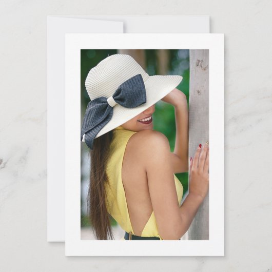 Exotic Tropical Green and Gold Graduation Party Einladung (Rückseite)