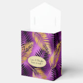 Exotic Tropical Lila und Gold Geschenkschachtel (Geöffnet)