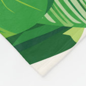 Exotic tropical natural green leaves composition o fleecedecke (Ecke)