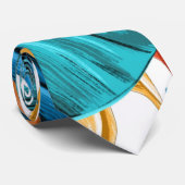 Exotic Tropical Palm Pattern Krawatte (Gerollt)