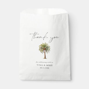 EXOTIC Tropical Palm TREE Vielen Dank Geschenktütchen