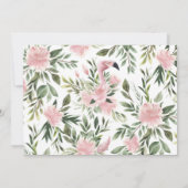 Exotic Tropical Pink Flamingo Graduation Party Einladung (Rückseite)