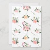 Exotic Tropical Pink Flamingo Mr & Mrs. Wedding Einladung (Rückseite)