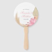 Exotic Tropical Pink Palm Blätter Hochzeit Vielen Fächer (Vorderseite)