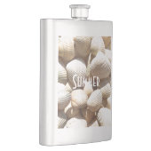 Exotic Tropical Sea Muschel Summer Beach Fotografi Flachmann (Rechts)