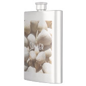 Exotic Tropical Sea Muschel Summer Beach Fotografi Flachmann (Links)