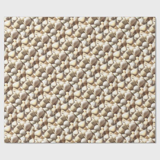 Exotic Tropical Sea Muschel Summer Beach Fotografi Geschenkpapier (Flach)