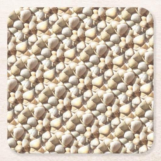 Exotic Tropical Sea Muschel Summer Beach Fotografi Rechteckiger Pappuntersetzer (Vorderseite)