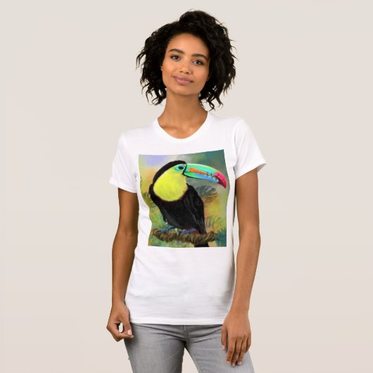 Exotic Tropical Toco T - Shirt - Toucan Bird (Vorne ganz)