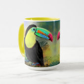 Exotic Tropical Toco Toucan Bird - Malerei Kunst Tasse (Vorderseite Links)