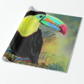 Exotic Tropical Toco Toucan Bird - Malerei Mignon Geschenkpapier (Ungerollt)