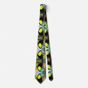 Exotic Tropical Toco Toucan Bird - Malerei Mignon Krawatte