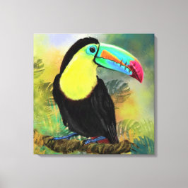 Exotic Tropical Toco Toucan Bird - Malerei Mignon Leinwanddruck