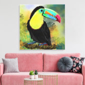 Exotic Tropical Toco Toucan Bird - Malerei Mignon Leinwanddruck (Insitu (Wohnzimmer))