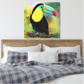 Exotic Tropical Toco Toucan Bird - Malerei Mignon Leinwanddruck (Insitu (Schlafzimmer))