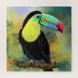 Exotic Tropical Toco Toucan Bird - Malerei Mignon Puzzle<br><div class="desc">Exotic Tropical Toco Toucan Bird - Malerei Migne Wasserfarbe Schöne Farben</div>