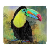Exotic Tropical Toco Toucan Bird - Malerei Mignon Schneidebrett (Vorderseite)