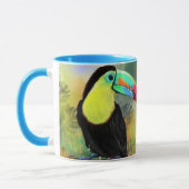 Exotic Tropical Toco Toucan Bird - Malerei Mignon Tasse (Links)