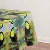Exotic Tropical Toco Toucan Bird Tableclout Tischdecke (Beispiel)