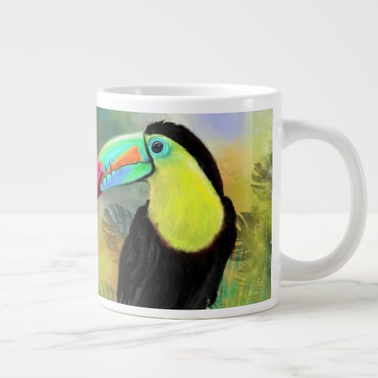 Exotic Tropical Toco Toucan Bird Tasse (Rechts)