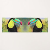 Exotic Tropical Toucan Yoga Mat Yogamatte (Vorderseite (Horizontal))