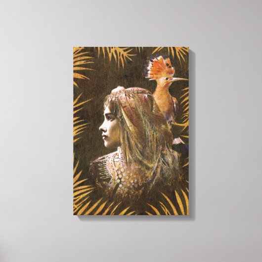 Exotic Vintag Girl Portrait Leinwand (Vorderseite)